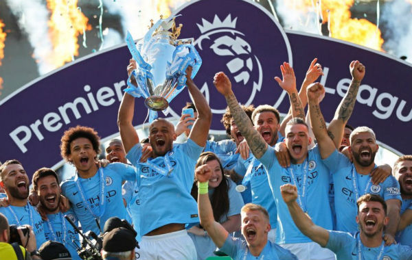 2018-19赛季曼城获得<a href=/zuqiush/yingchao/ target=_blank class=infotextkey>英超</a>冠军