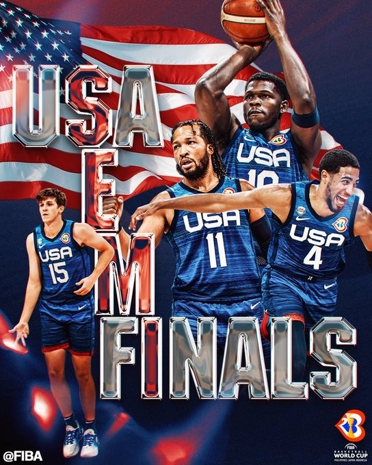 美国男篮摊牌了！五大数据高居榜首统治世界杯 全力冲击队史第6冠