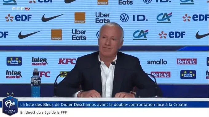 姆巴佩接过队长袖标，德尚：已深度沟通责任细节