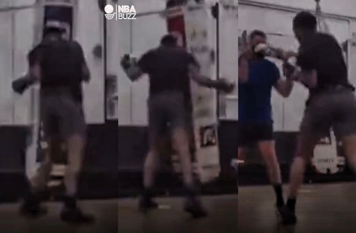 普尔苦练拳击视频曝光：曾被追梦一拳打倒 美媒热议格林要小心了