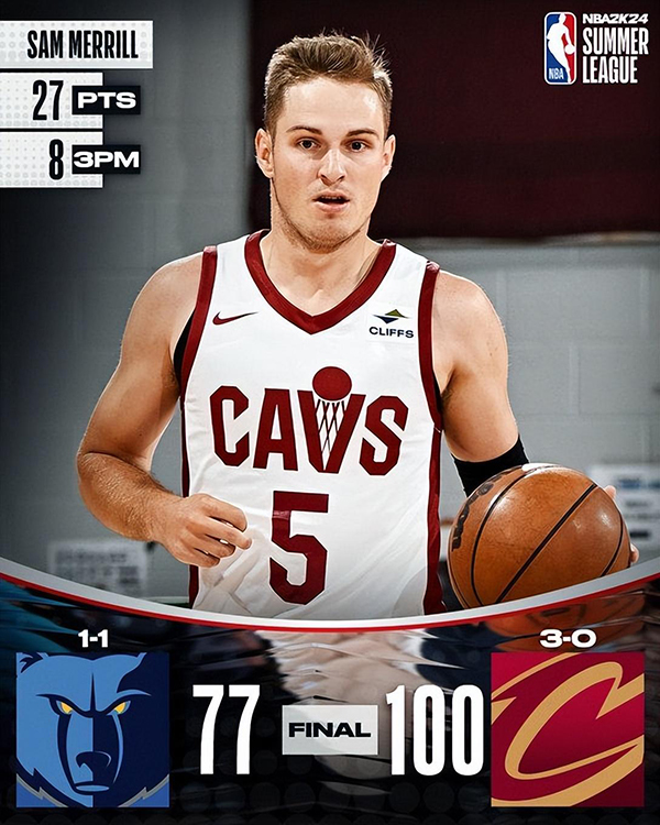 狂轰27+8记三分! 21年夺冠成员打疯了 同届榜眼怀斯曼也在打夏联