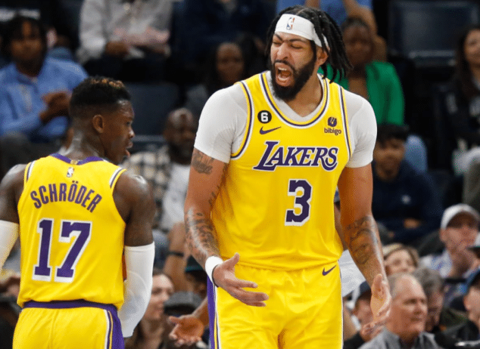 浓眉30+22统治比赛：血洒赛场仍坚持太拼 湖人正式升到西部第9