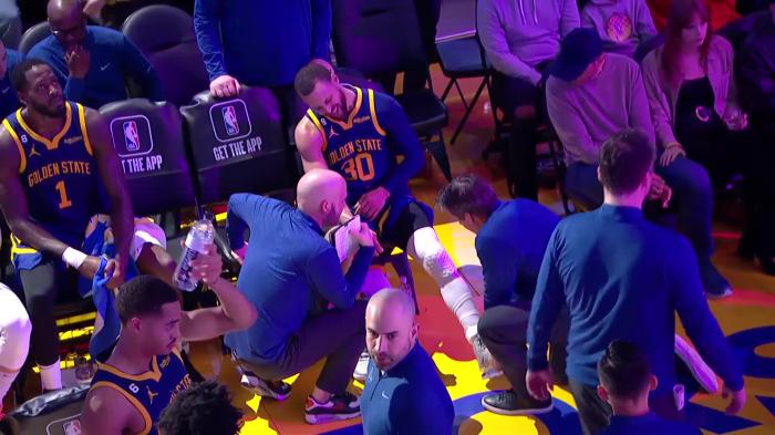 勇士官宣库里伤退：小腿被撞伤一瘸一拐离场 初步检查结果出炉