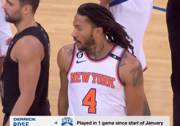 34岁罗斯终于再度上场：150秒4投0中队友都把球给他 全场高呼想要他